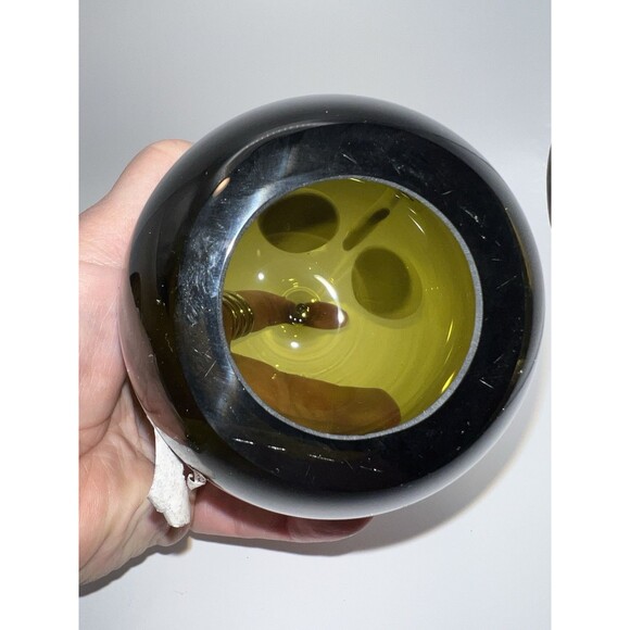 Crate and Barrel Hoot The Owl Figurine Hand-Blown Glass Egg Shaped Art - Picture 3 of 8